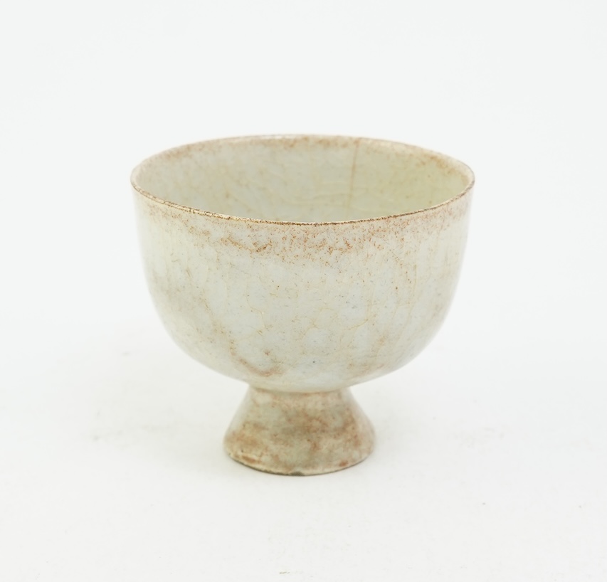A Chinese qingbai stem cup, Song dynasty